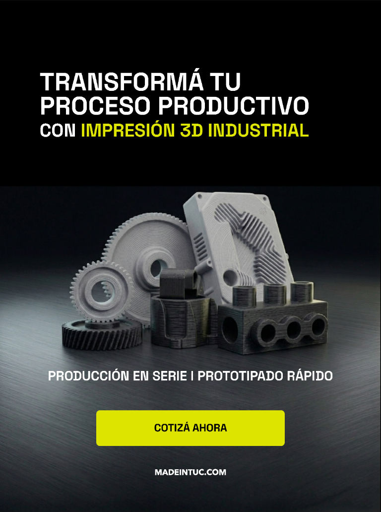 MadeInTuc: impresión 3D industrial, producción en serie y prototipado rápido