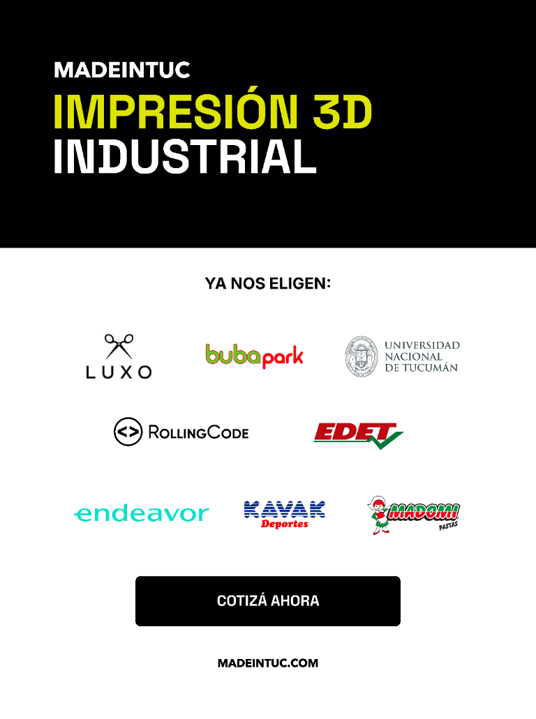 MadeInTuc: clientes que eligen impresión 3D industrial